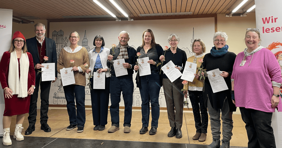 Lesefüchse werden für 10 Jahre Mitgliedschaft geehrt